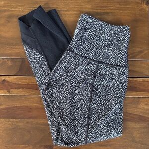 lululemon Black and White Leggings